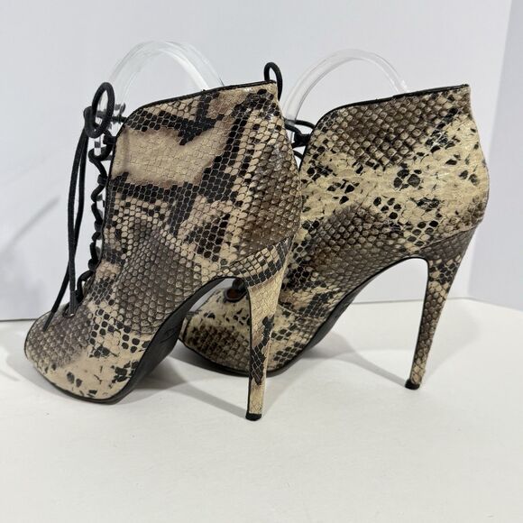 ZiGi Soho Martyr Women's Faux Leather Zipper Stiletto Ankle Boots Size 8 snake - Picture 16 of 16